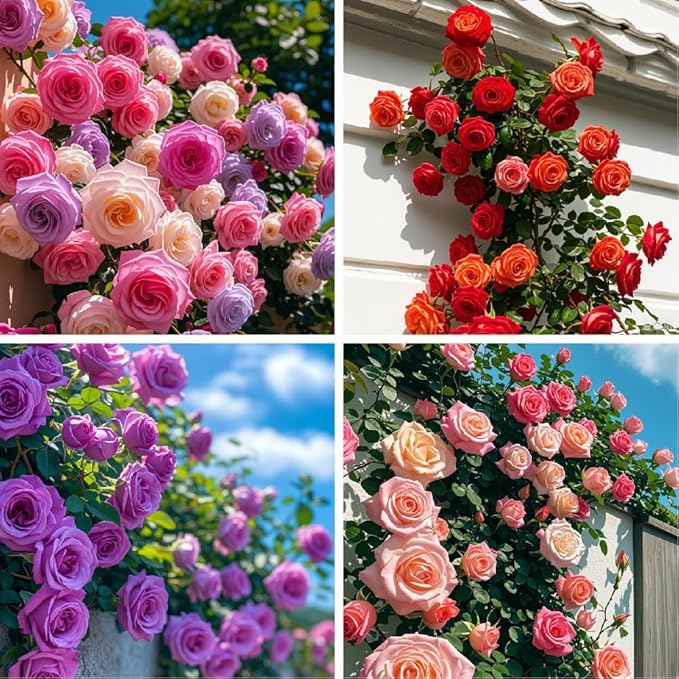 200 SEMILLAS DE ROSAS TREPADORAS + GUIA PASO A PASO PARA CULTIVAR 🌹
